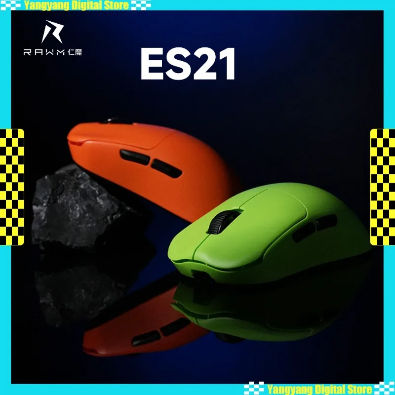 

RAWM ES21 Wireless Mouse PAW3395/PAW3950 8KHz Lightweight Rechargeable E-sport Gaming Mouse Ergonomic PC Gamer Accessories
