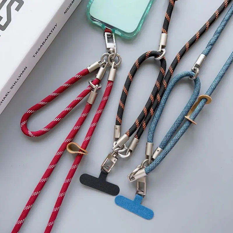 

2in1 Ins Outdoor Multifunctional Phone Lanyard Crossbody or Neck Chain Anti-Lost Short Portable Dual-Use Adjustable High-End