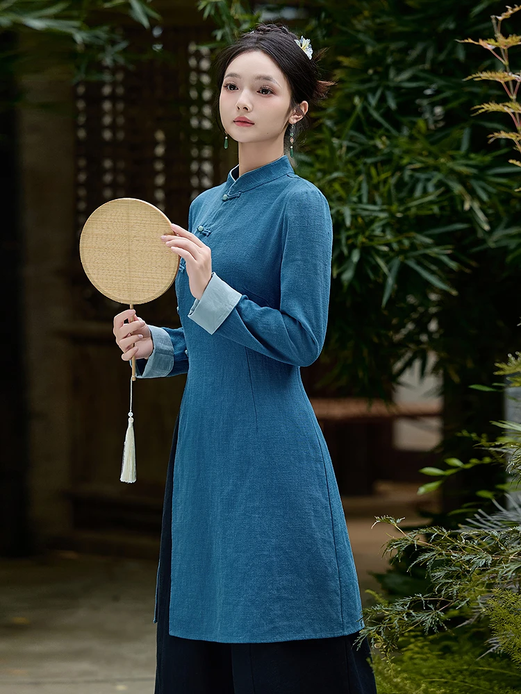 nouvel-ensemble-de-vetements-pour-ceremonie-du-the-chinoise-tenue-bouddhiste-pour-femme-haut-en-soie-matiere-coton-et-lin