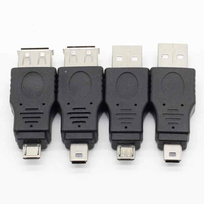 10Pcs OTG 5pin F/M Mini Changer Adapter Converter USB Male to Female Micro USB Adapter USB Gadgets