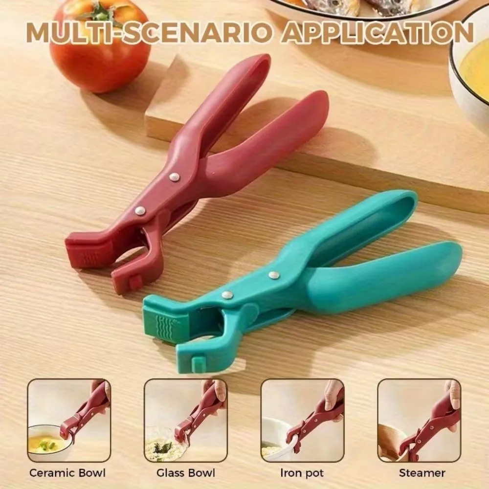 Anti-scald Bowl Pot Gripper Clamp, Multi Angle Heat Resistant Kitchen Plate Holder