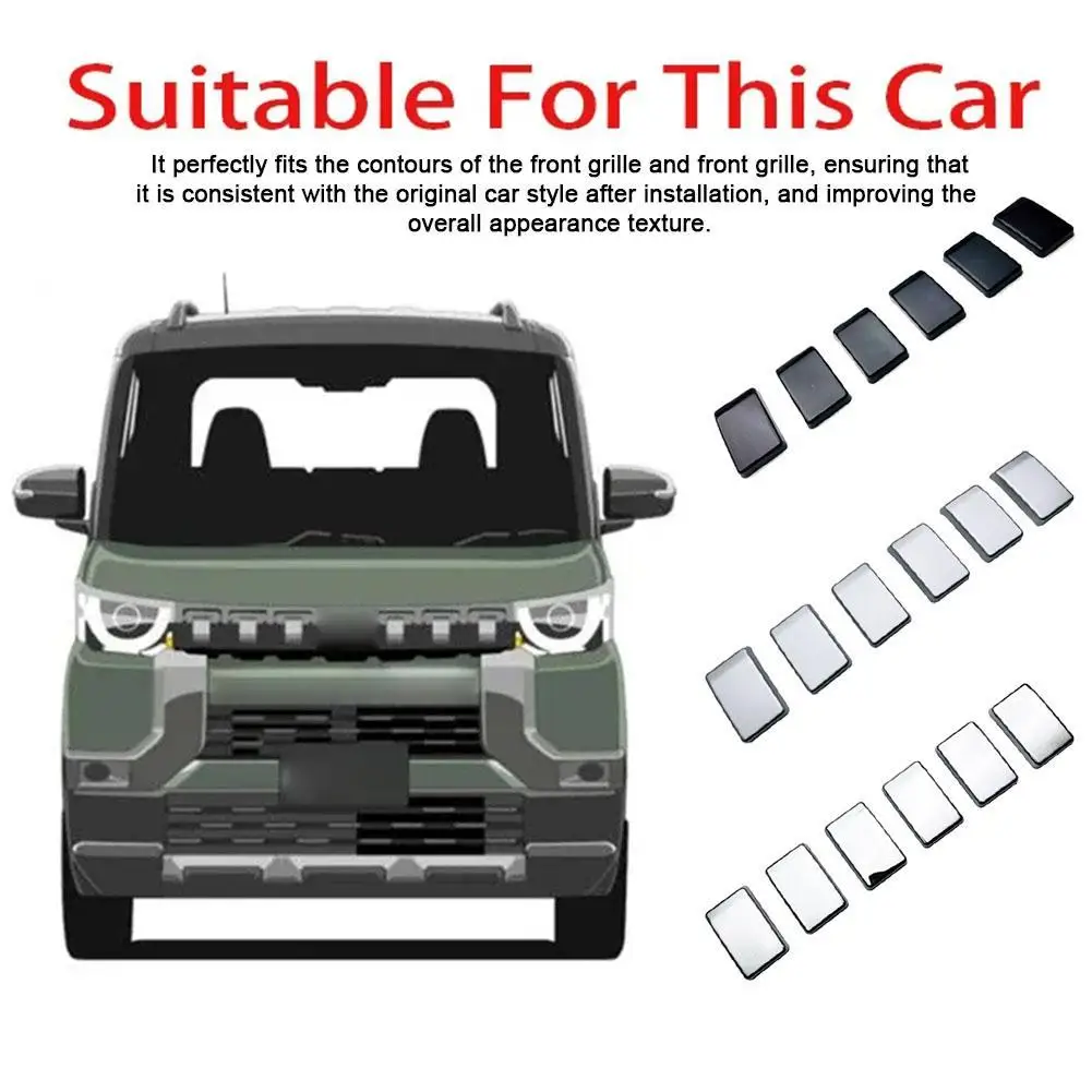 

Для Mitsubishi Delica Mini 2023, передняя решетка, крышка, декоративные аксессуары, черные автомобильные аксессуары