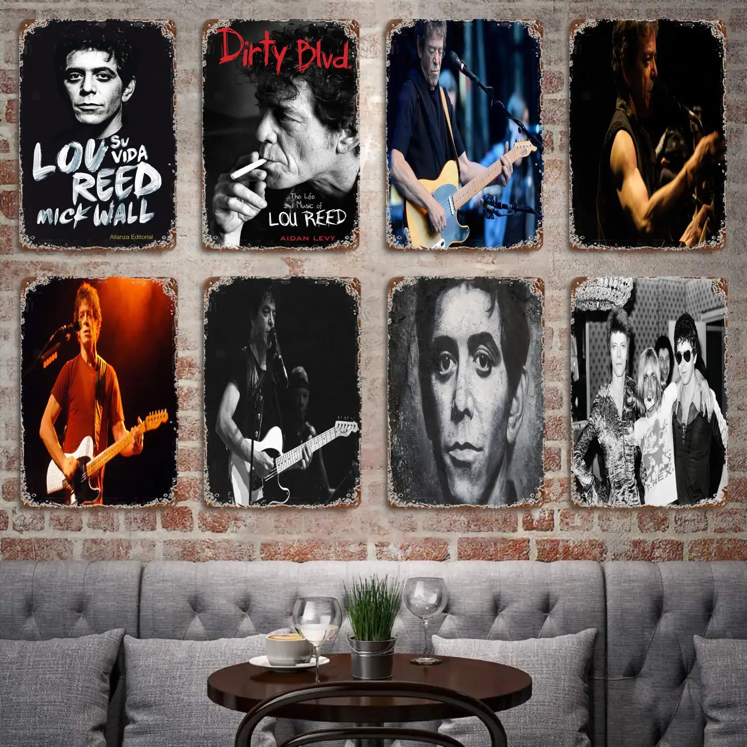 

Lou Reed Singers metal Decor Poster Vintage Tin Sign Metal Sign Decorative Plaque for Pub Bar Man Cave Club Wall Decoration