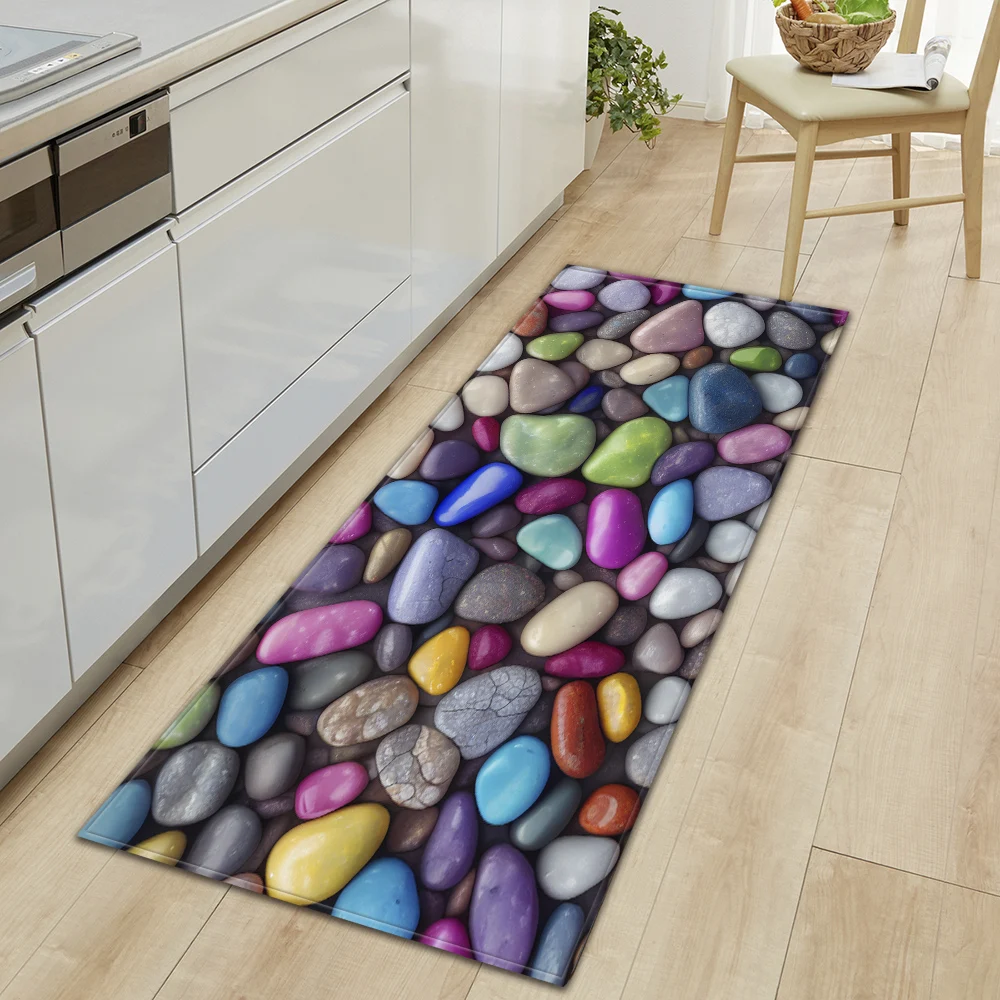 Kitchen Bathroom Foot Mat Home Living Room Bedroom Balcony Floor Decor Carpet House Hallway Entrance Door Absorbent Non-Slip Rug