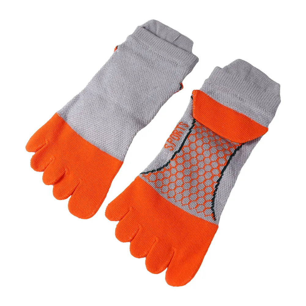 

Color Matching Sport Anti-slip Cotton Children Five-Finger Socks Short Tube Socks Split Toe Socks Hosiery