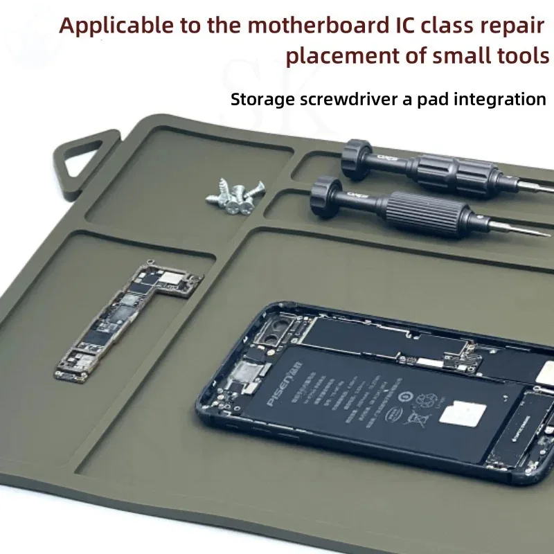 Reparatiewerkmat voor mobiele telefoons Bestand tegen hoge temperaturen Onderhoudsplatform PCB CHIP IC Isolatiekussen Werkreparaties