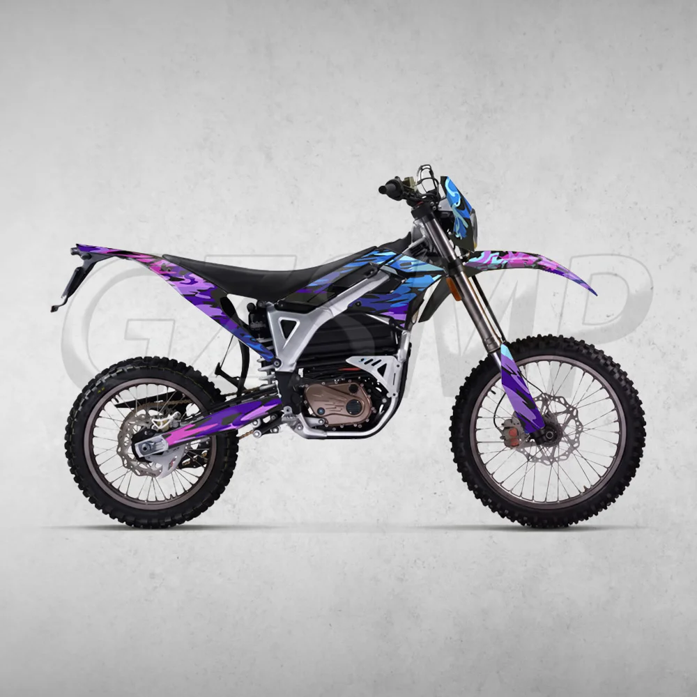 Motocross Graphic Background Decals Fit for Sur-Ron Surron Storm Bee Motorcycle Protective Decorative Customize Stickers Kit