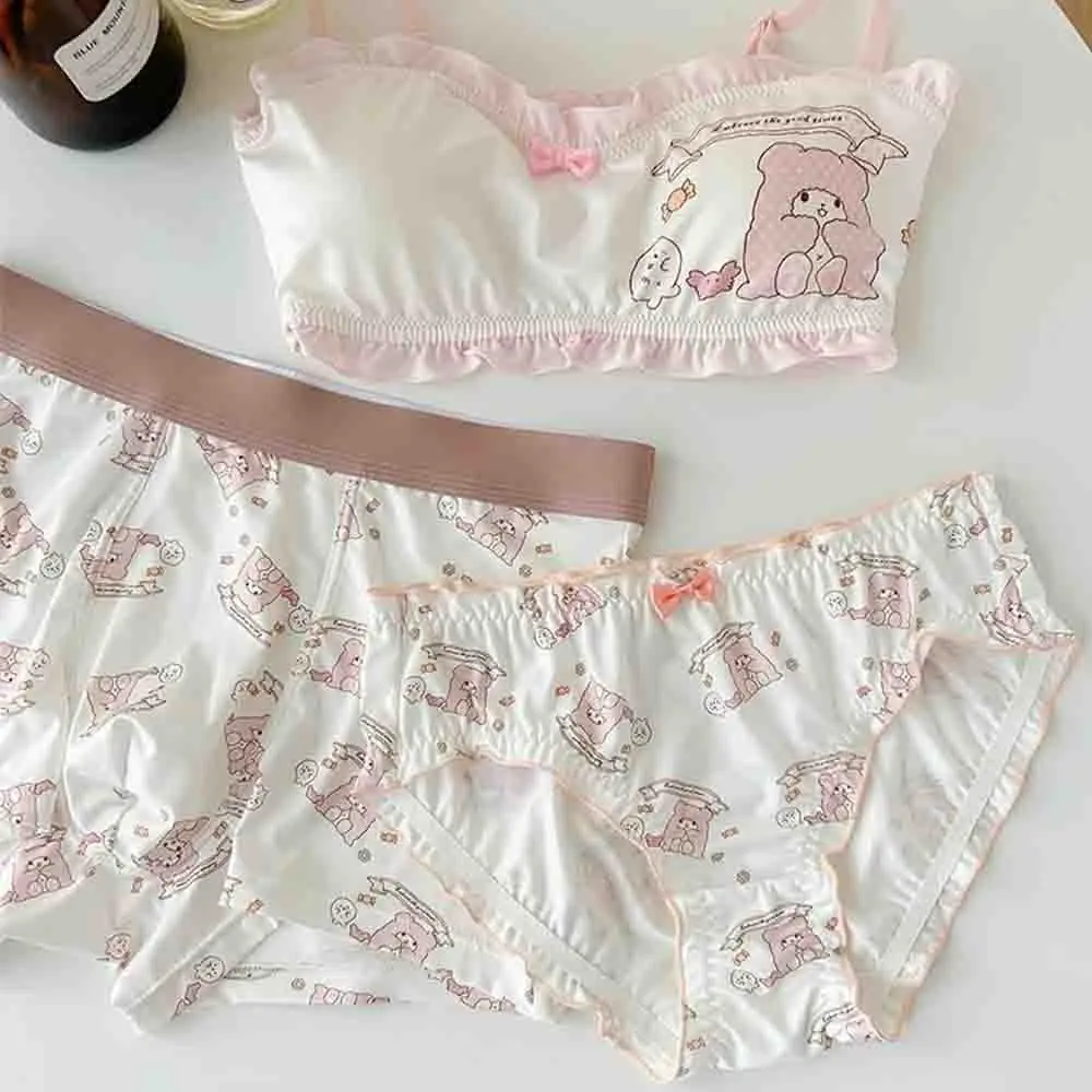 Sanrio Black Rice Anime Underwear Set - close-up view