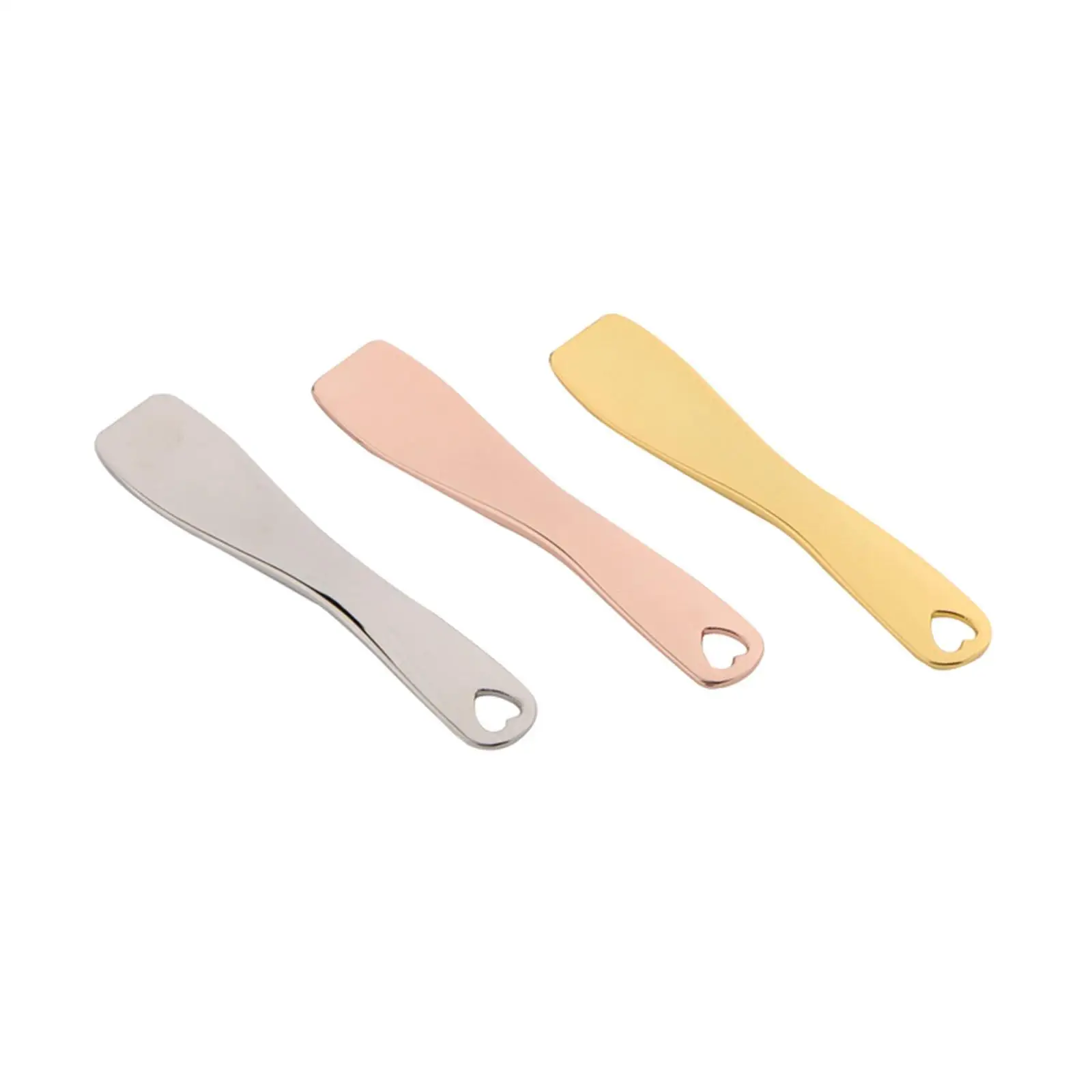 Mini Metal Spatula for Cosmetics Travel Size Spoon Set for Cream Mask Lotion Skincare Mixing Tools Women Men