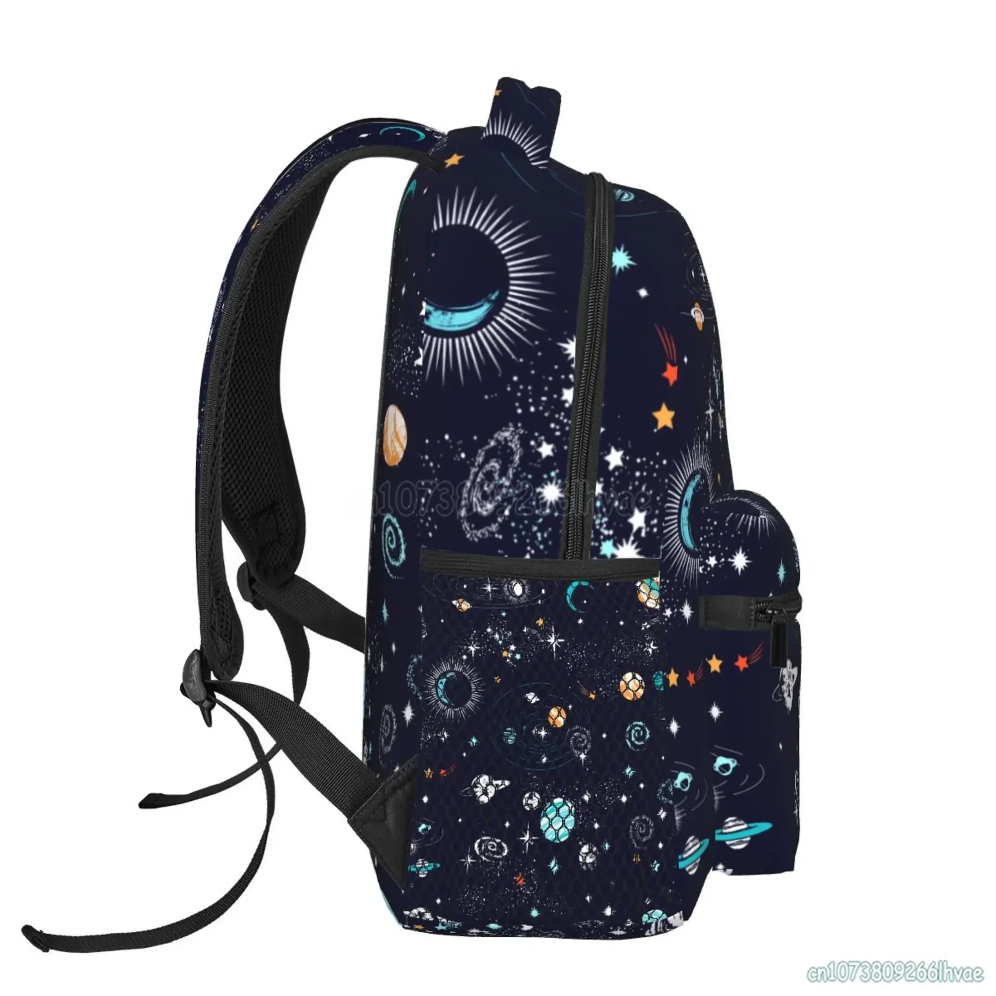 Toddlers Space Planet Pattern Students School Bags for Boys Girls Cute Travel Backpacks Unisex Softback Laptop Backpack