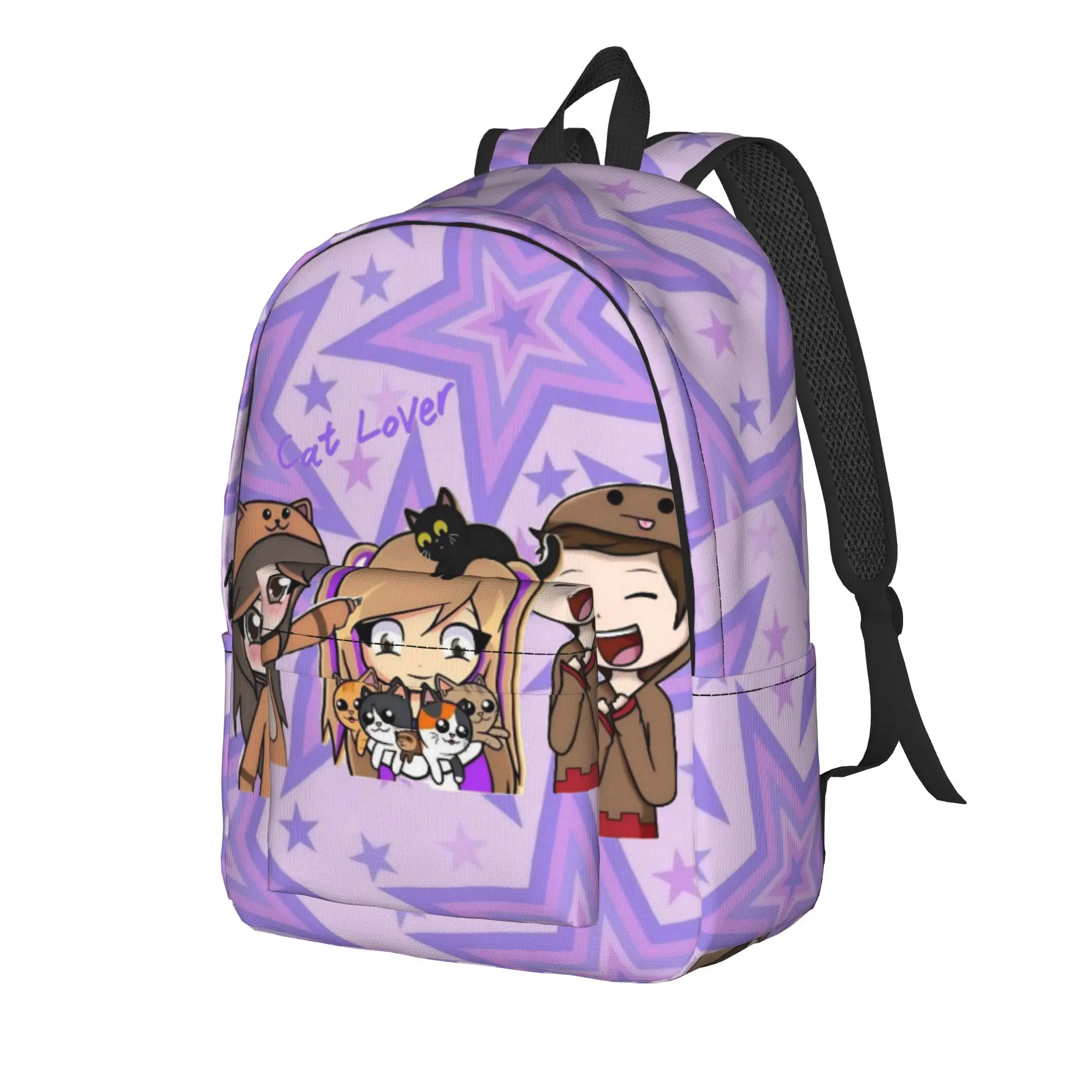 Lyna Vallejos Gamer Teenage Backpack Outdoor Student Business  Daypack for Men Women Laptop Computer Canvas Bags