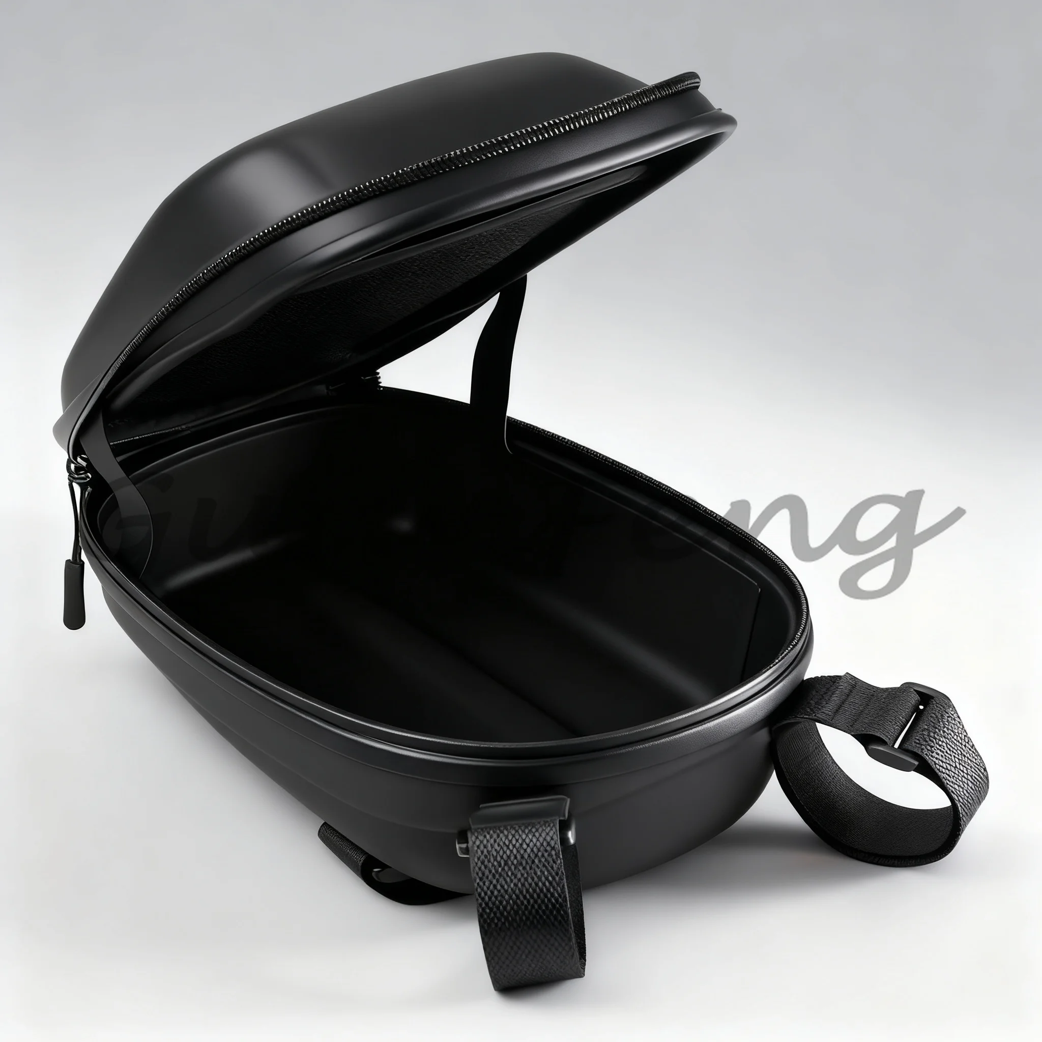 Folding Bike Front Storage Bag, EVA Waterproof PU Leather Handlebar Mount Cycling Bag