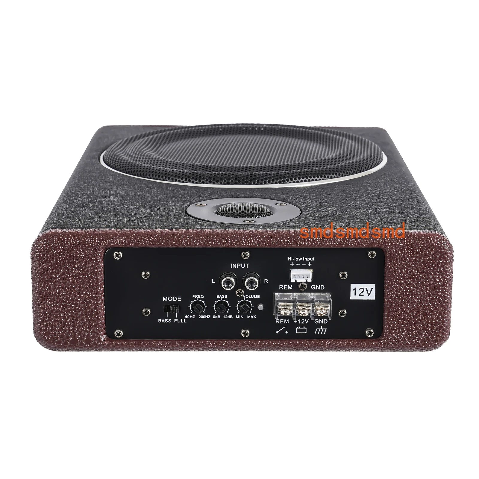 Car Bass Box Audio Underseat Active Amplified Subwoofer Bass Slim Amplifier Bass High Power Speaker 12V 600W 8inch  New