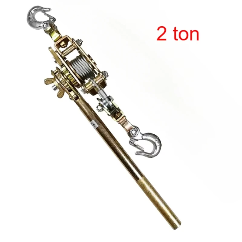 Extracteur de câble à crochet 2T, tendeur de fil multifonctionnel, extracteur de treuil manuel pour manuel de jardin agricole
