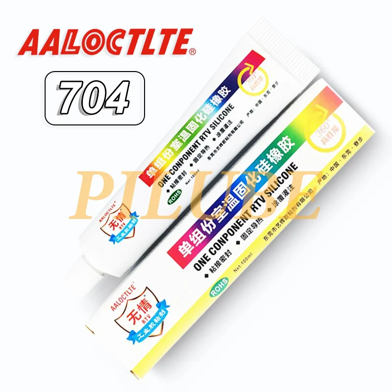 AALOCTLTE WUQING 704 100ml Silicone Rubber Compound Waterproof High Temp Gel for Electronics Repair Insulation Board Sealing