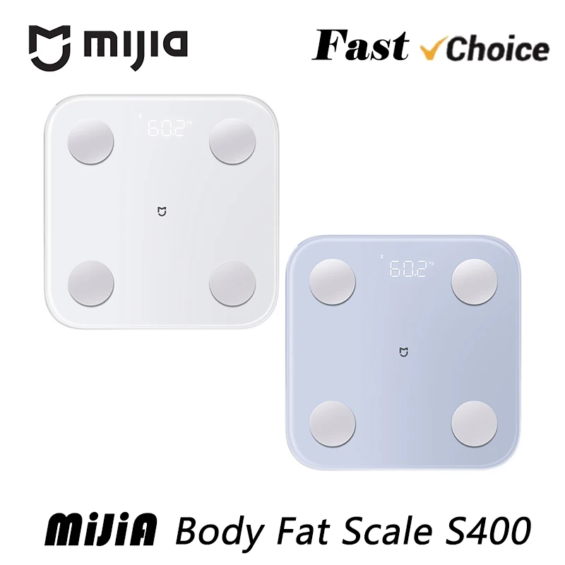 NEW Mijia Body Fat Scale S400 Bluetooth 5.0 LED Display Weight Dual Frequency Accurate Measurement Weight Scale
