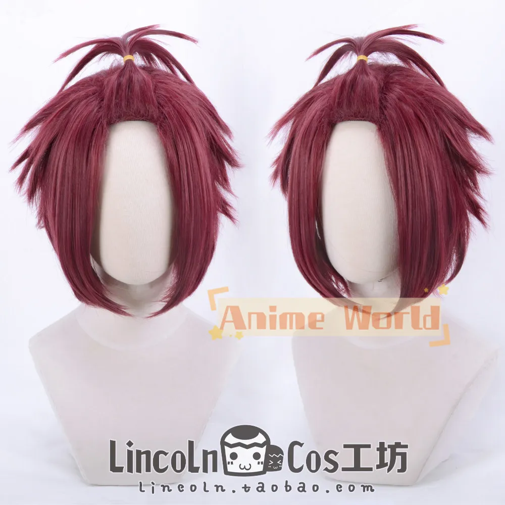 

Anime Ensemble Stars Mao Isara Cosplay Wig Halloween Carnival Party Props Synthetic Hair Heat Resistant Fiber + Wig Cap