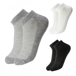 3 Pairs/Lot Breathable Men's Mesh Ankle Short Socks Summer Thin Casual Unisex Funny Socken Plus Size EU 38-46