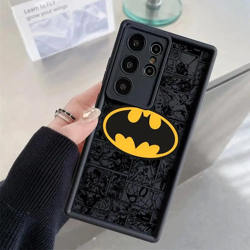 B-Batman Hero Logo Phone Case for S21 S23 S22 S24 Plus S21 S22 S23 S24 Ultra S21 S23 S20 FE Cover