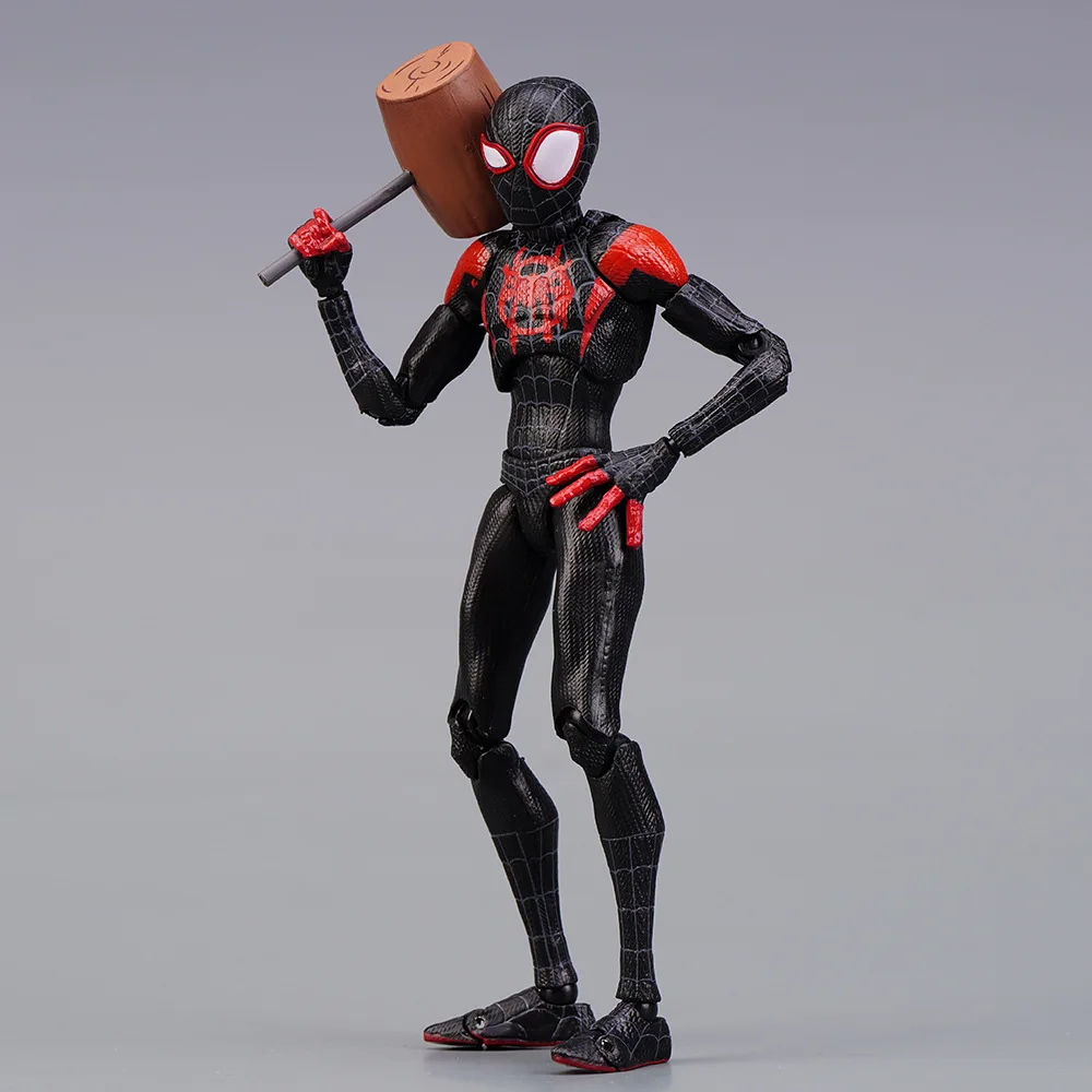 Svアクションフィギュアスパイダーマンをスパイダーバース、スマイル