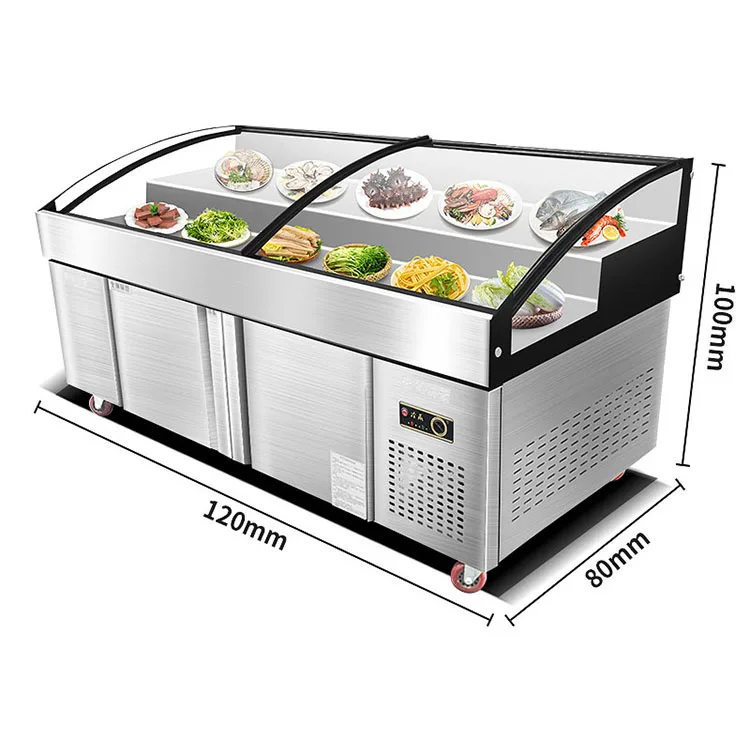 

High-quality supermarket cooler low-temperature refrigeration equipment step cooler