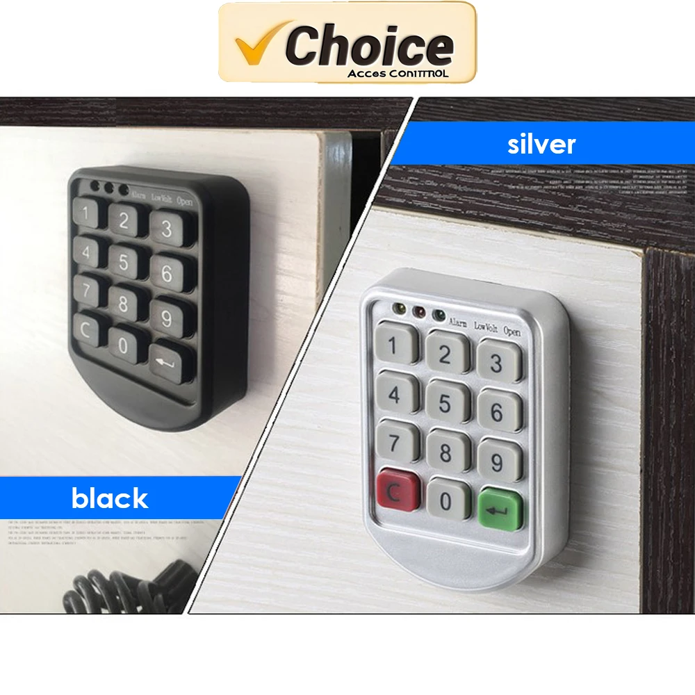 Smart Electronic Cabinet Lock with Keypad & Magnetic Lock, Dual Security System for Office File Storage, Auto-Locking Anti-Theft