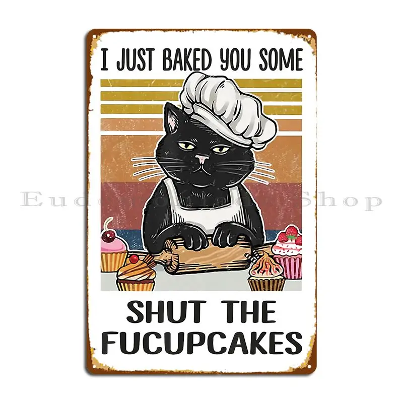 The Cat That Makes The Cake Metal Plaque Poster Cinema Vintage Pub Party Custom  Tin Sign Poster