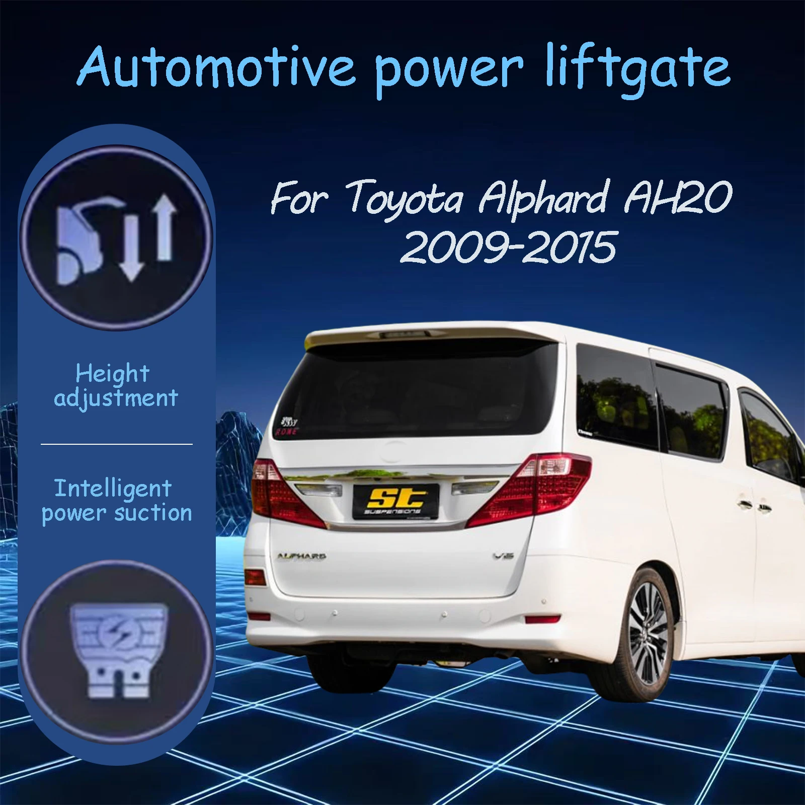 

For Toyota Alphard AH20 2009-2015 Electric tailgate automatic suction locks suitable Trunk modification system