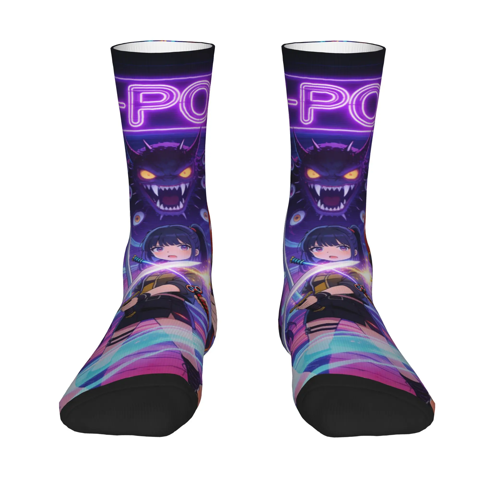 Funny Sock  K POP 2 Rock Quality Pattern Printed Men Socks Novelty Men's Socks