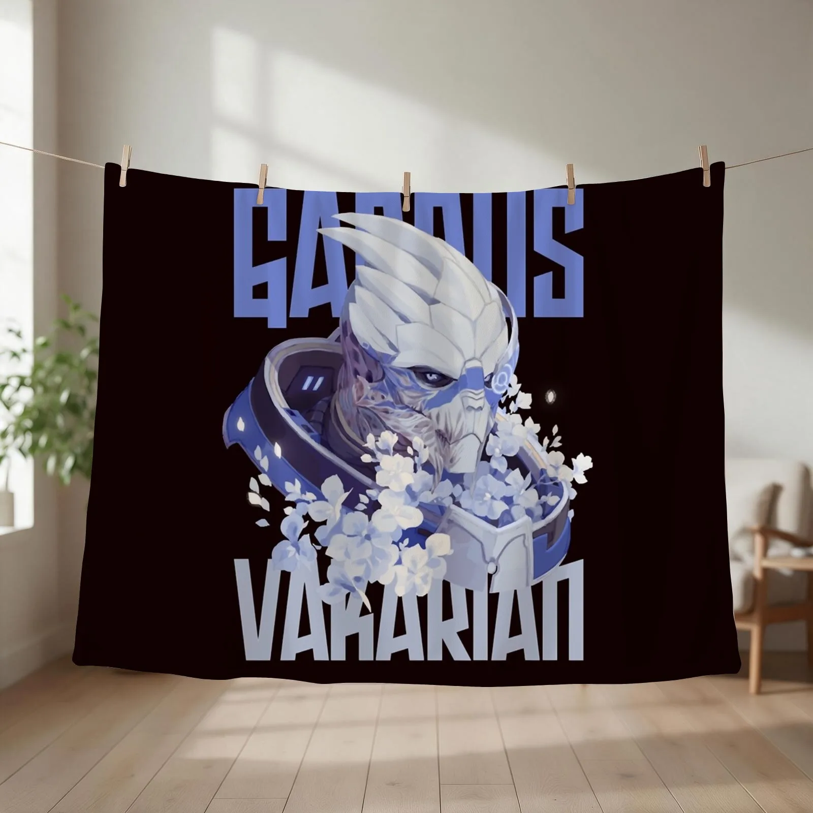 GARRUS VAKARIAN Classic Throw Blanket couch cozy soft plush fuzzy picnic outdoor blanket