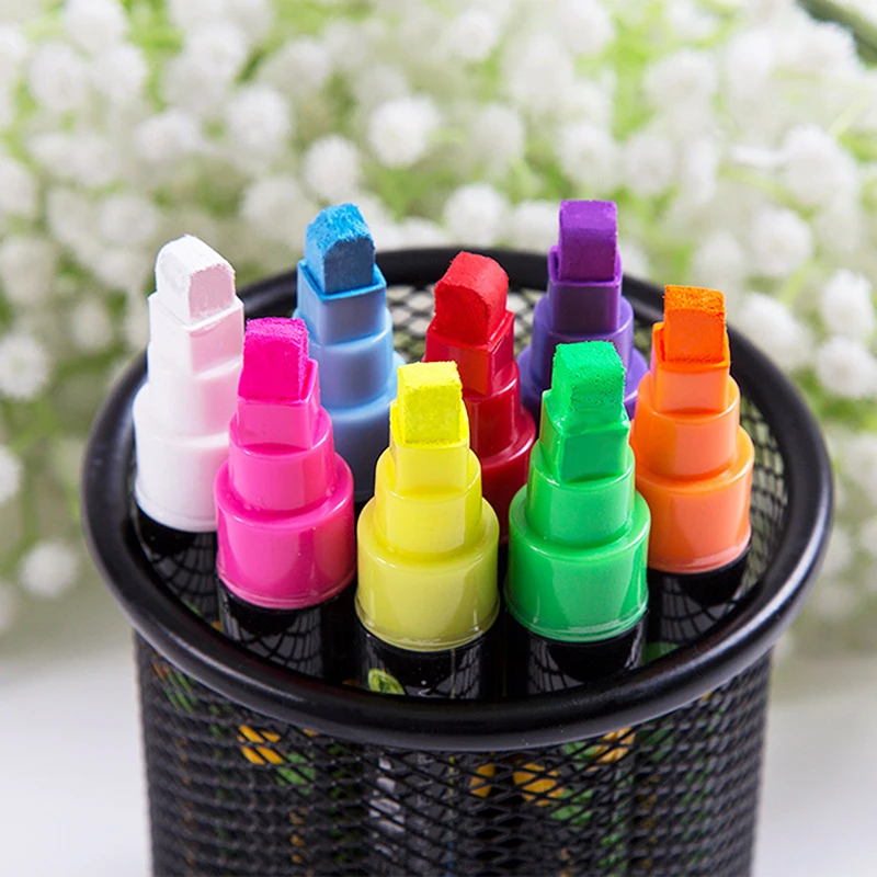 Liquid Chalk Erasable Highlighter Whiteboard Graffiti LED Advertisement Chalkboard Fluorescent Marker Pen Art Supplies