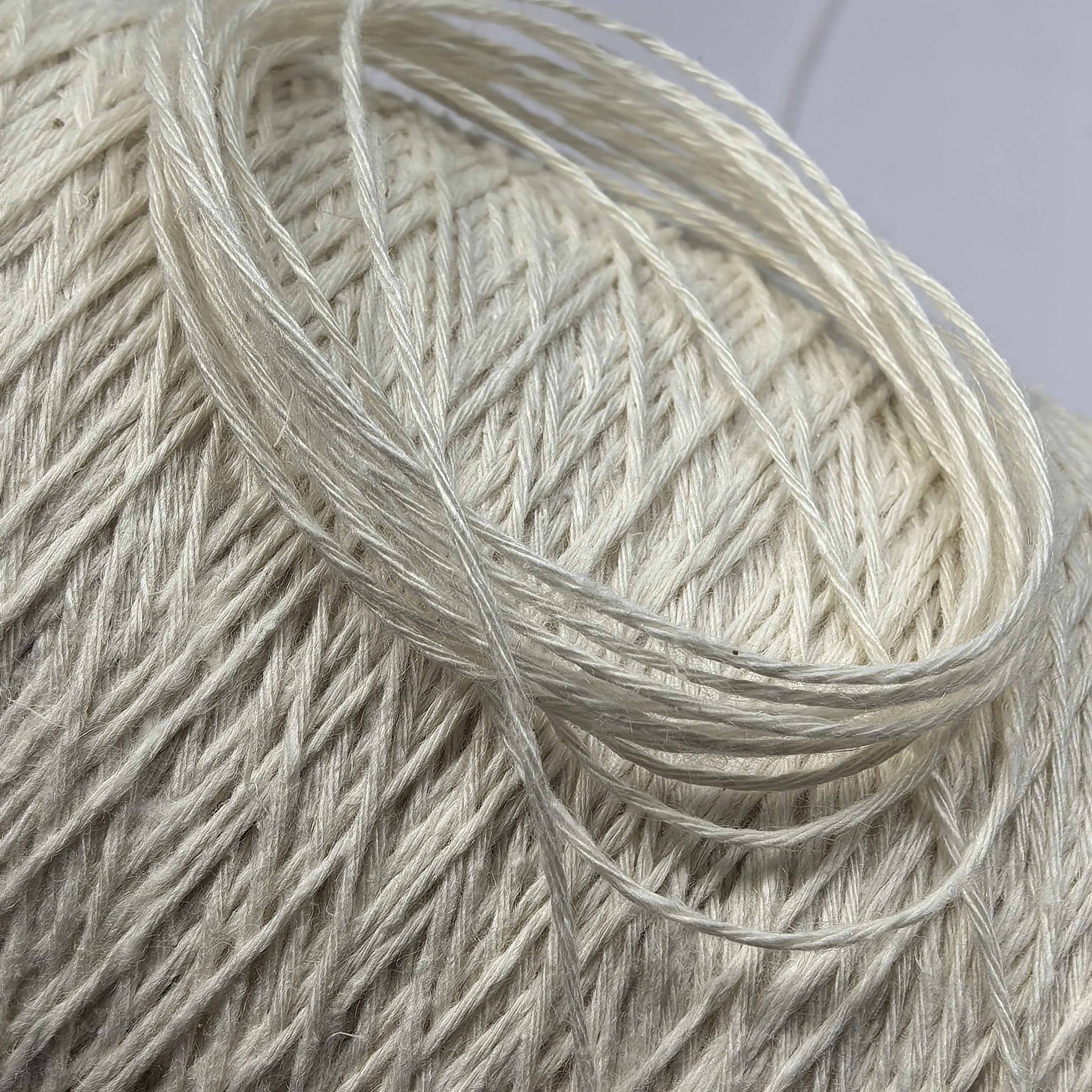 6 Number Lace 70  Silk 30 Linen Real Silk Linen Thread White Embryo Colorable 250 Grams Clothing Fabric Accessories