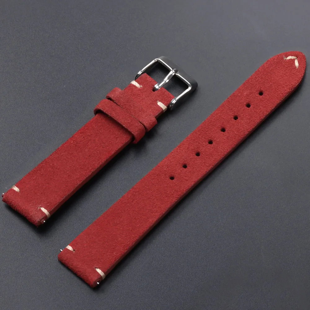 Soft Suede Quick Release Watch Strap for Seiko, 18/20/22mm