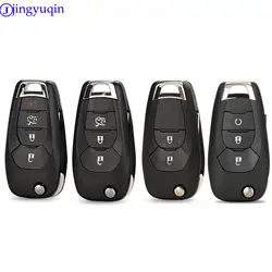 jingyuqin Folding Remote Car Key Fob For Chevrolet Cruze Avo Auto Smart Replace Flip Key 2/3/4 Buttons