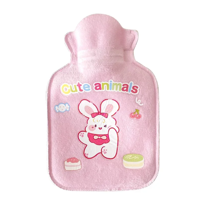 

New Plush Small Water Filled Hot Water Bag for Winter Student Portable Mini Warm Water Bag Cartoon Cute Warm Hand Treasure