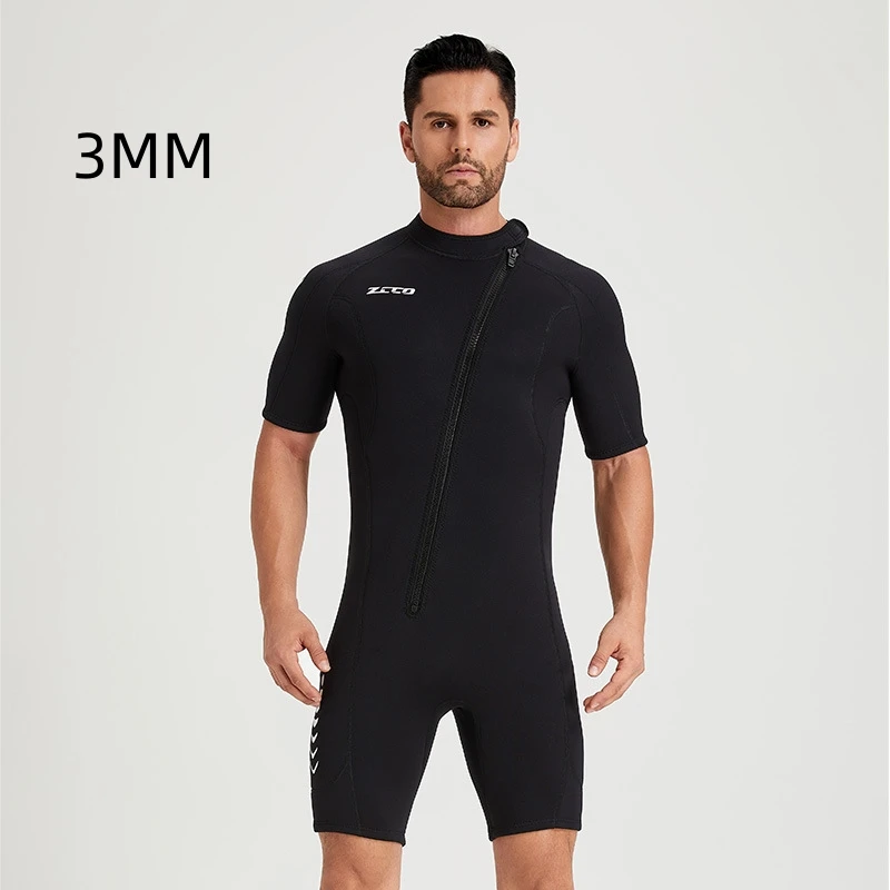 

3MM Neoprene Short Sleeve Keep Warm Spearfishing Snorkeling Swim WetSuit Scuba UnderWater Hunting Kayaking Drifting Diving Suit