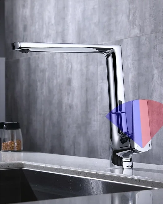 Factory Wholesale Water Bathroom Basin Faucet Lead Free Brass Hot Cold Mixer Water Tap Kitchen Basin Faucet