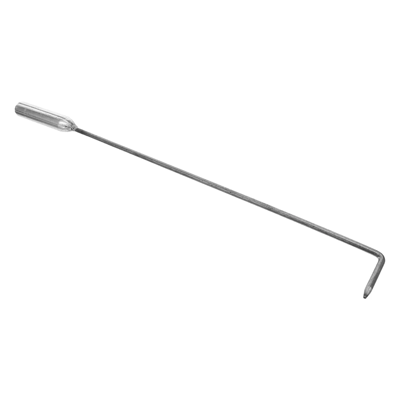 الحديد الموقد بوكر طويل النار بوكر ل موقد الخشب مدفأة داخلية 40.9 سنتيمتر الثقيلة حفرة النار أداة هوك الفحم التخييم شواء #2