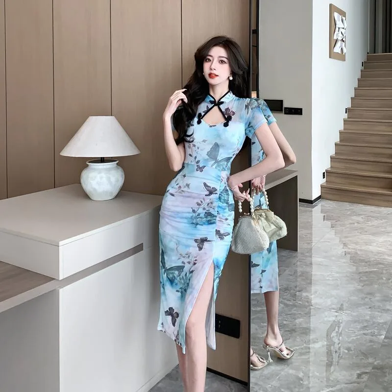 ชุดกระชับสัดส่วนเอวสูงผ้าตาข่ายสำหรับผู้หญิงสาวสวย สไตล์จีน รุ่นอีลี่ ออทัมน์ วินเทอร์ อัลตร้า สลิมมิ่ง ดีไซน์ทันสมัย