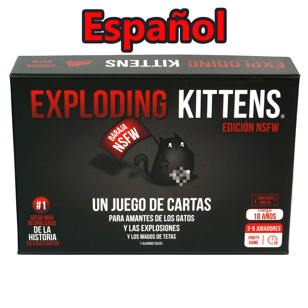 Exploding Kittens NSFW Juego de Cartas para los Amantes de los Gatos y las Explosiones Español