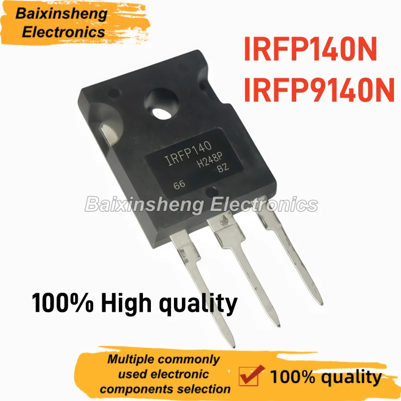 IRFP140 IRFP9140 TO-247 10PCS 100% High quality 100V N/P Channel MOSFET Pair Transistor IRFP140N IRFP9140N