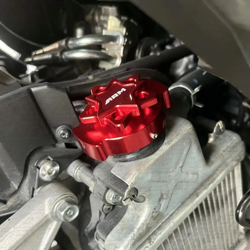 【Motorcycle Radiator Cap Cover CNC Machined Radiator Cover Aluminum Radiator Cap For PCX For CLICK For NMAX And For AEROX】