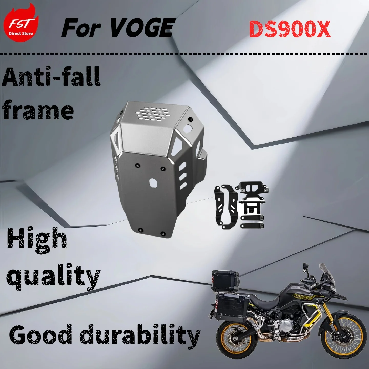 For VOGE DS900X Guard Bar Bumper Engine Lower Guard Plate Tail Rack Anti-Fall Rack Modification Retro Durable