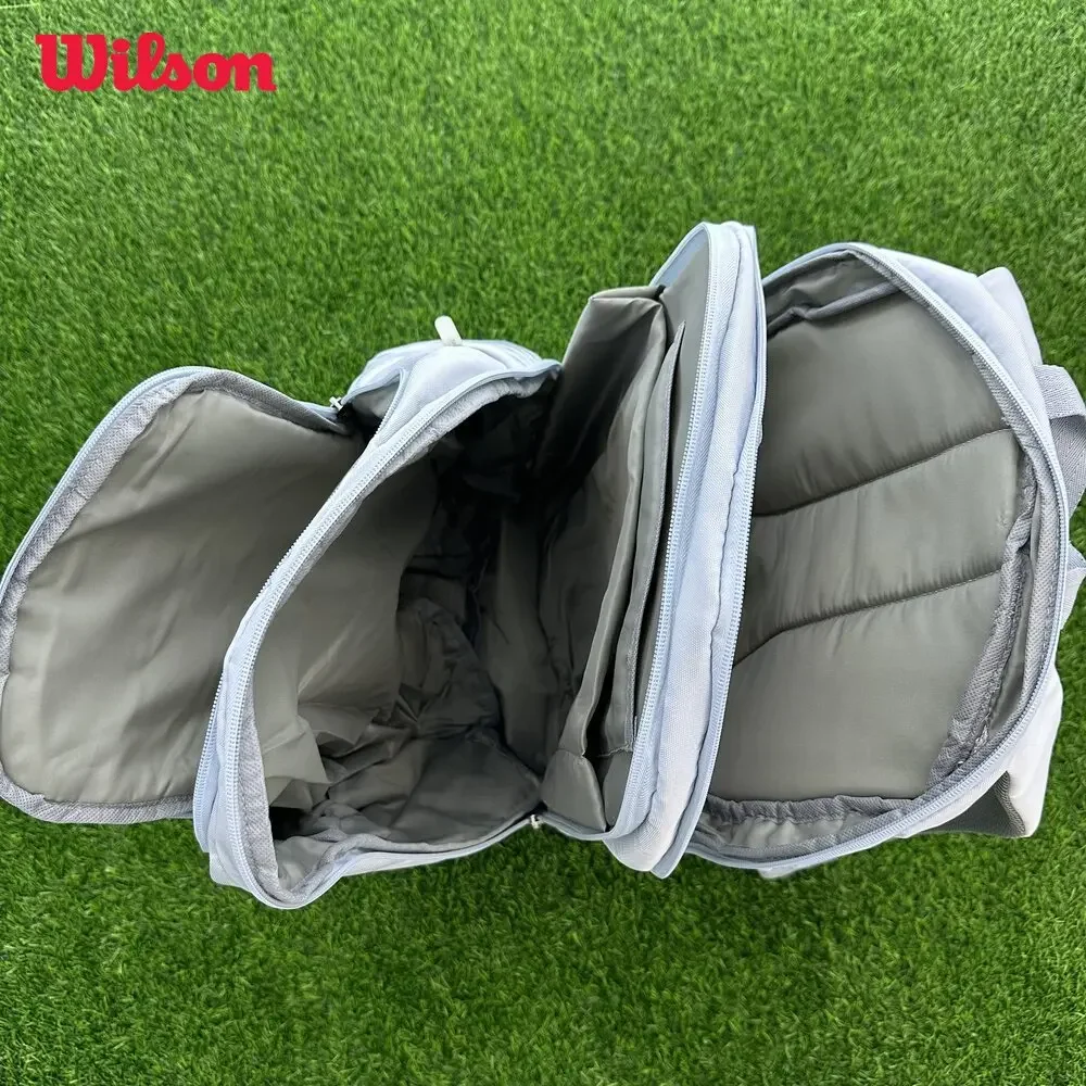 

Genuine Wilson 2024 Shift Super Tour Tennis Backpack High-level Racquet Bag 2 Pcs Racket Backpack with Pocket Gray NWT