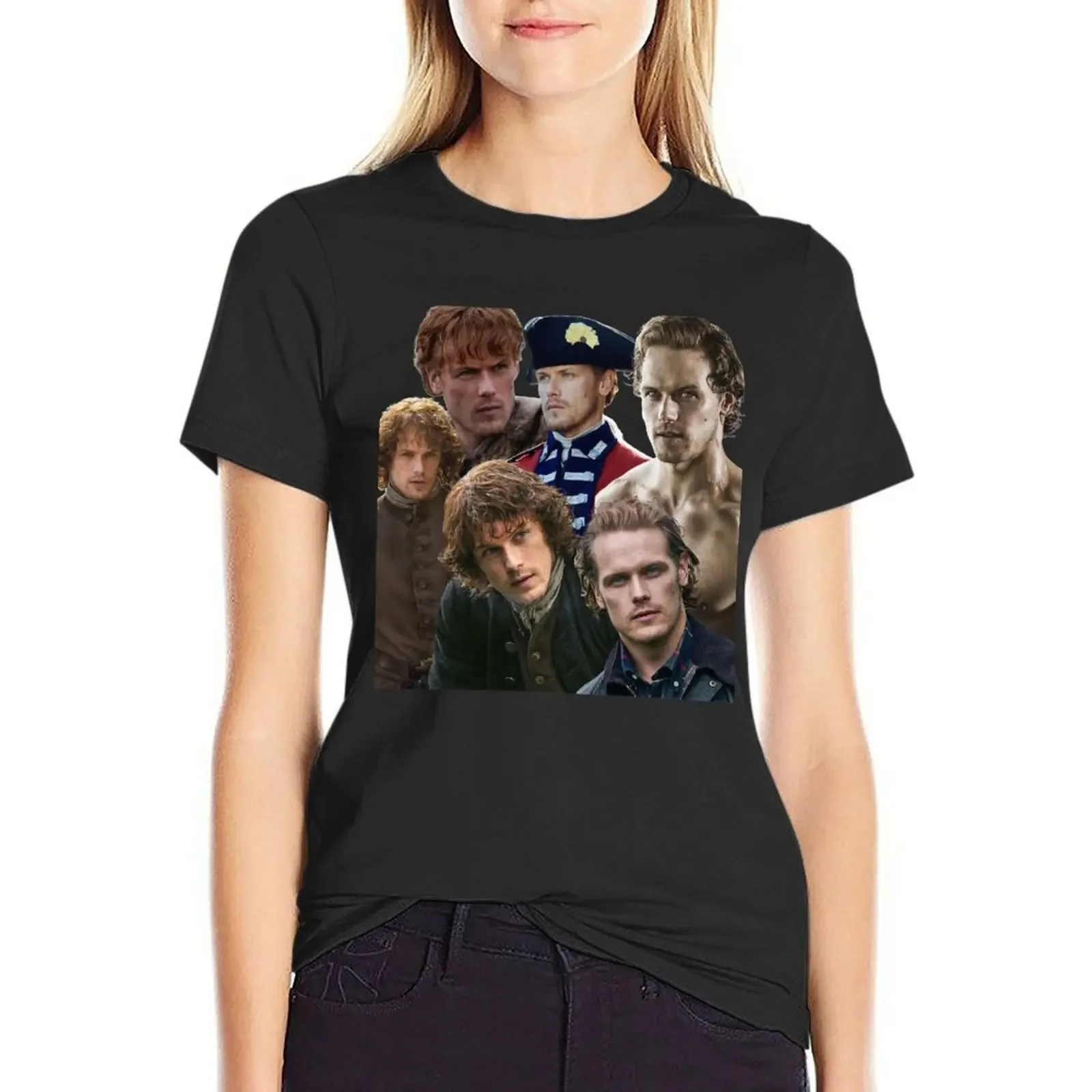 Gifts For Women Jamie Fraser -Sam Heughan Outlander Cool Gift T-Shirt hippie clothes plus size tops Womens clothing