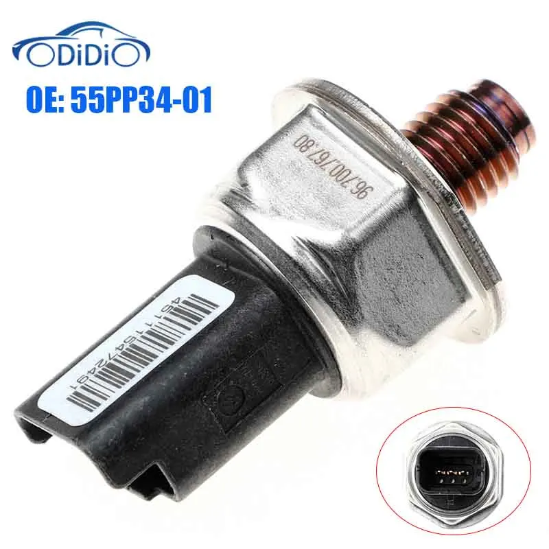 ODIDIO 55PP34-01 Fuel Rail Pressure Sensor For Peugeot 206 PLUS 1.4 D 208 1.2 1.4 HDI 1.6 GTI 1.6 HDI