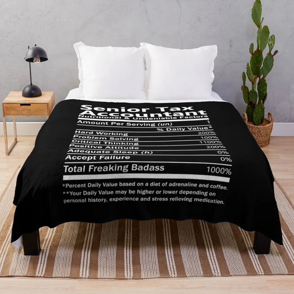 Senior Tax Accountant Throw Blanket Summer Beddings blankets ands Bed Blankets