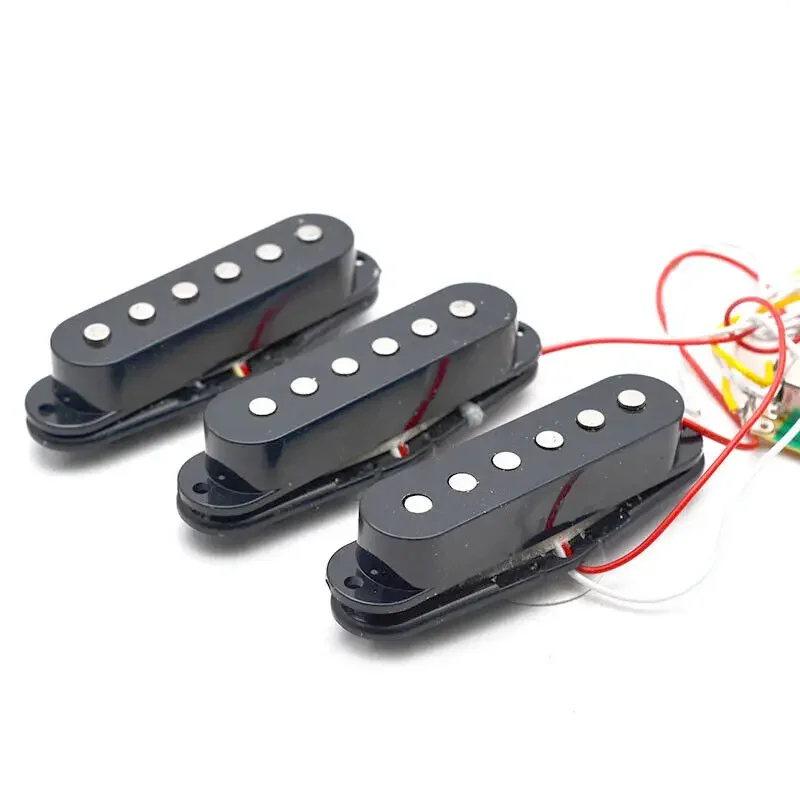 Strat Electric Guitar Pickups Wiring Harness Prewired 5-Ways Switch 2T1V Pickups