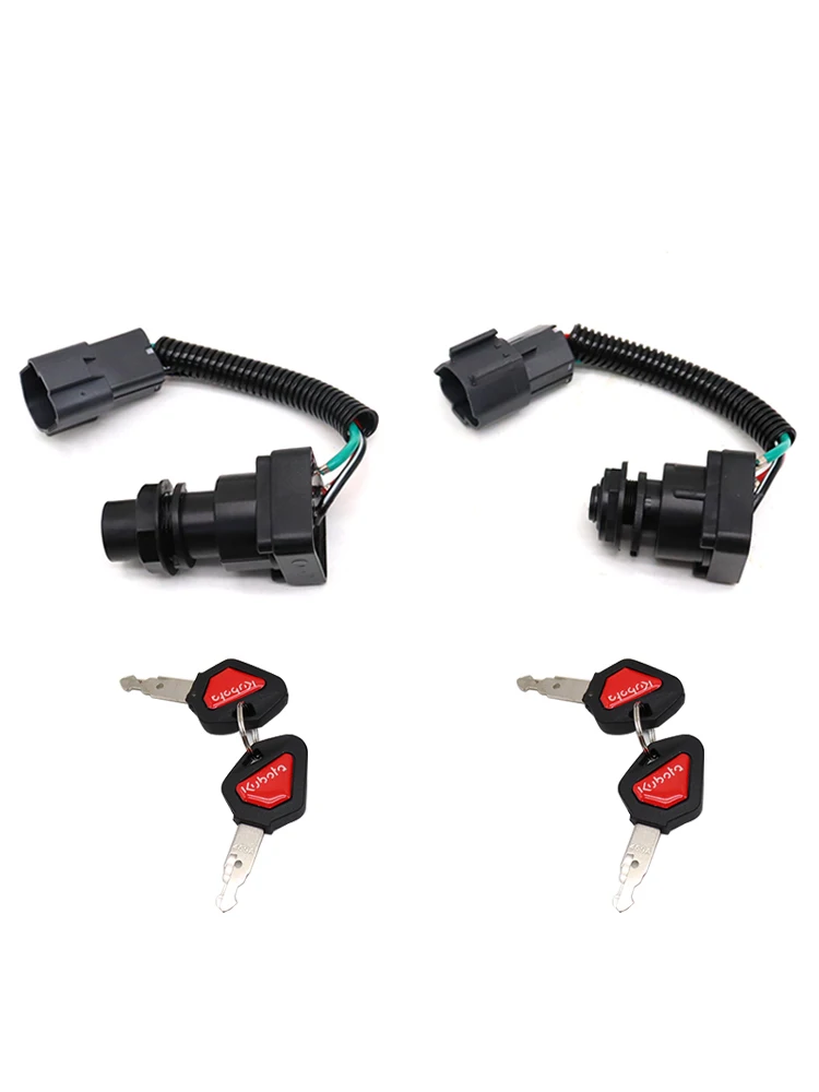 

For U15 20 30 35 KX155 161 Excavator Ignition Switch Start Key Switch Electric Lock