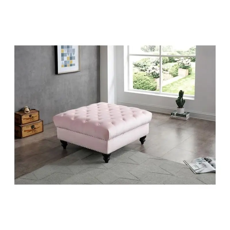 

Charming Pink Traditional Ottoman Furniture for Living Room Essentials